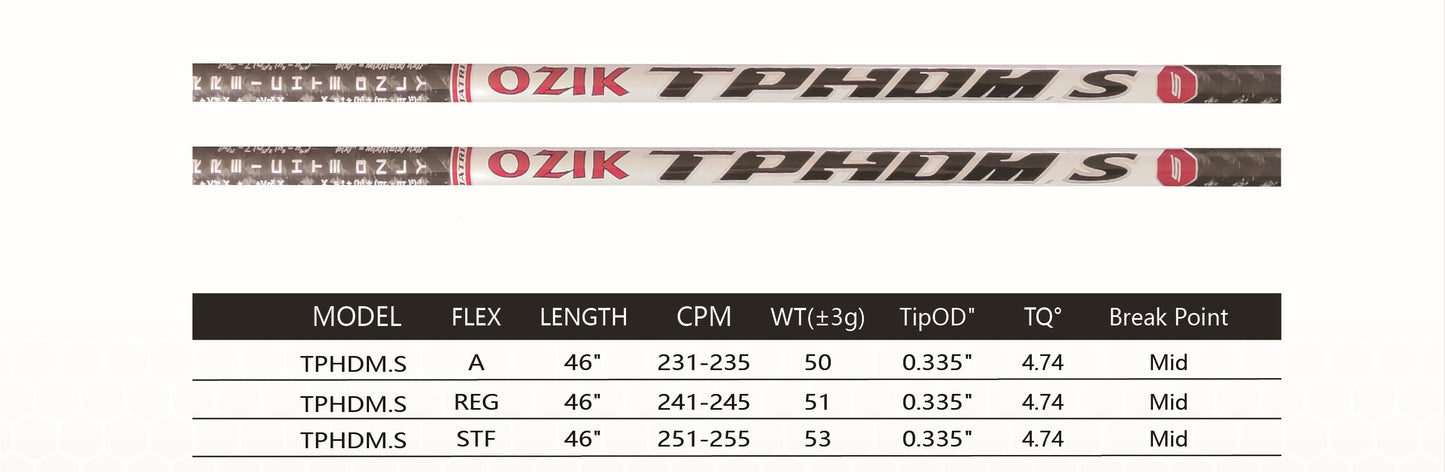 MATRIX Golf Shaft OZIK TPHDM.S Driver Carbon Fiber Shaft