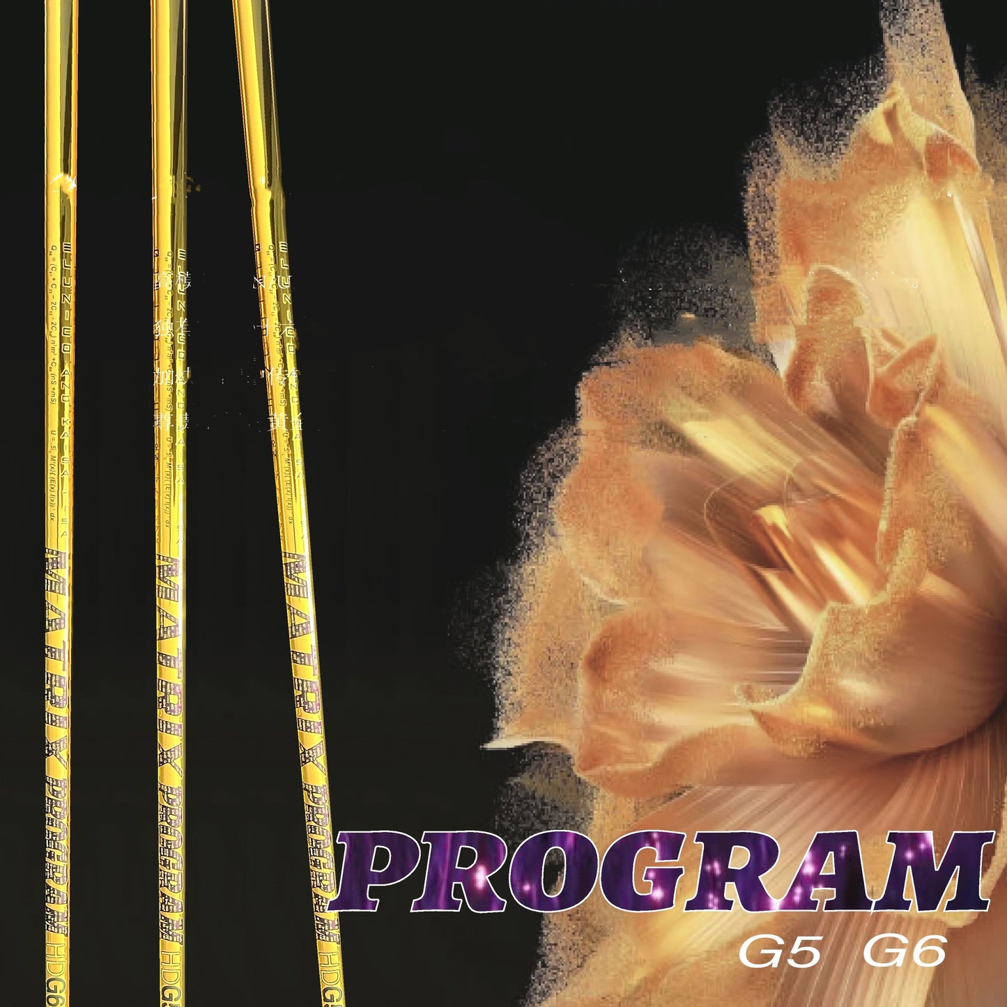 MATRIX Shafts Program G5/G6 Series Golden Color Driver Shaft