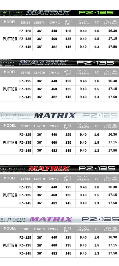 MATRIX Golf Club Shafts Putter Series