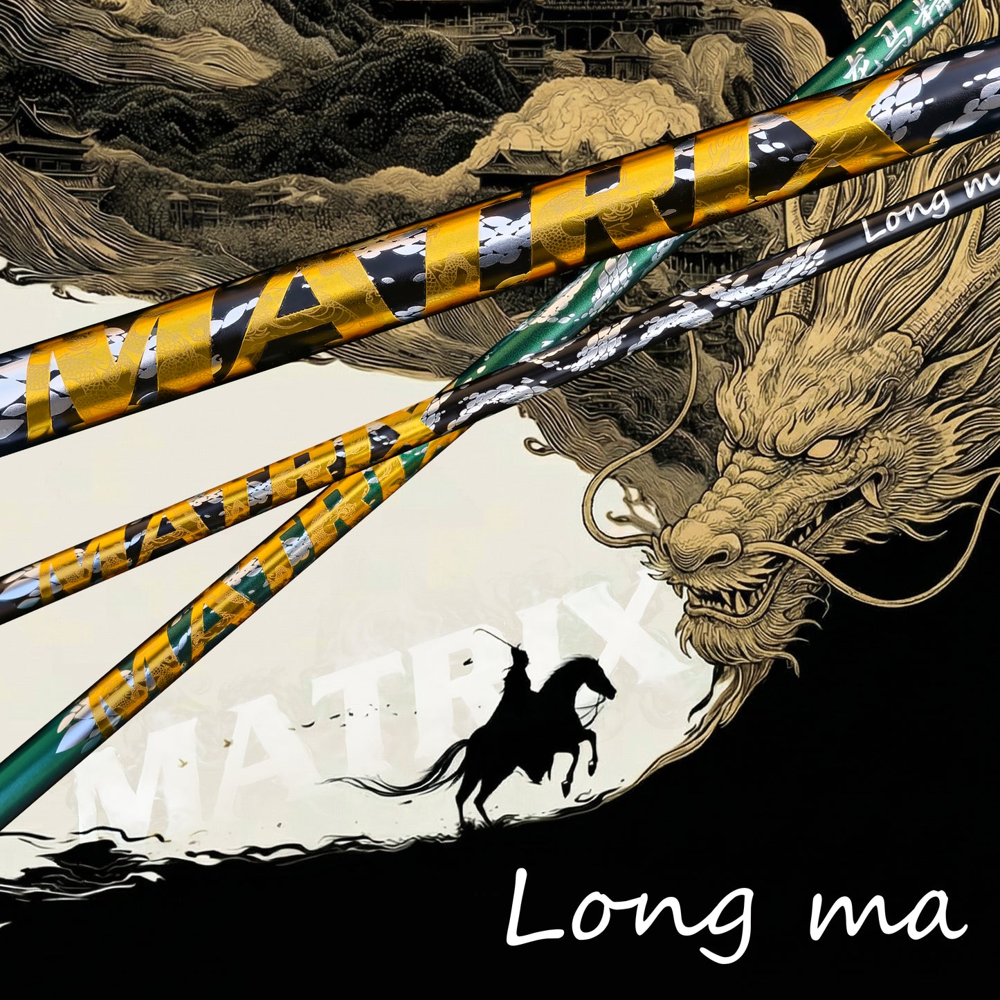 MATRIX Golf Shaft LONGMA Series Wood Rod 46‘’ Carbon Fiber Driver Shaft