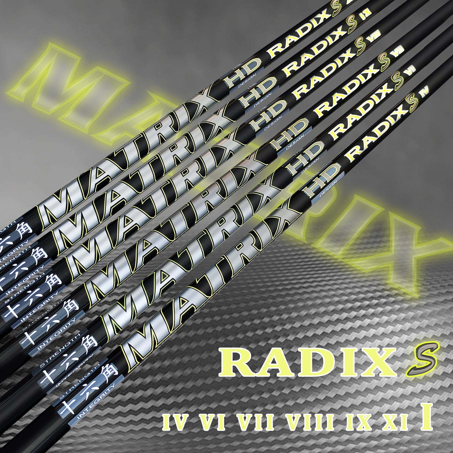 MATRIX Golf Shaft RADIX BLACK Series Crbon Fiber Iron Shaft