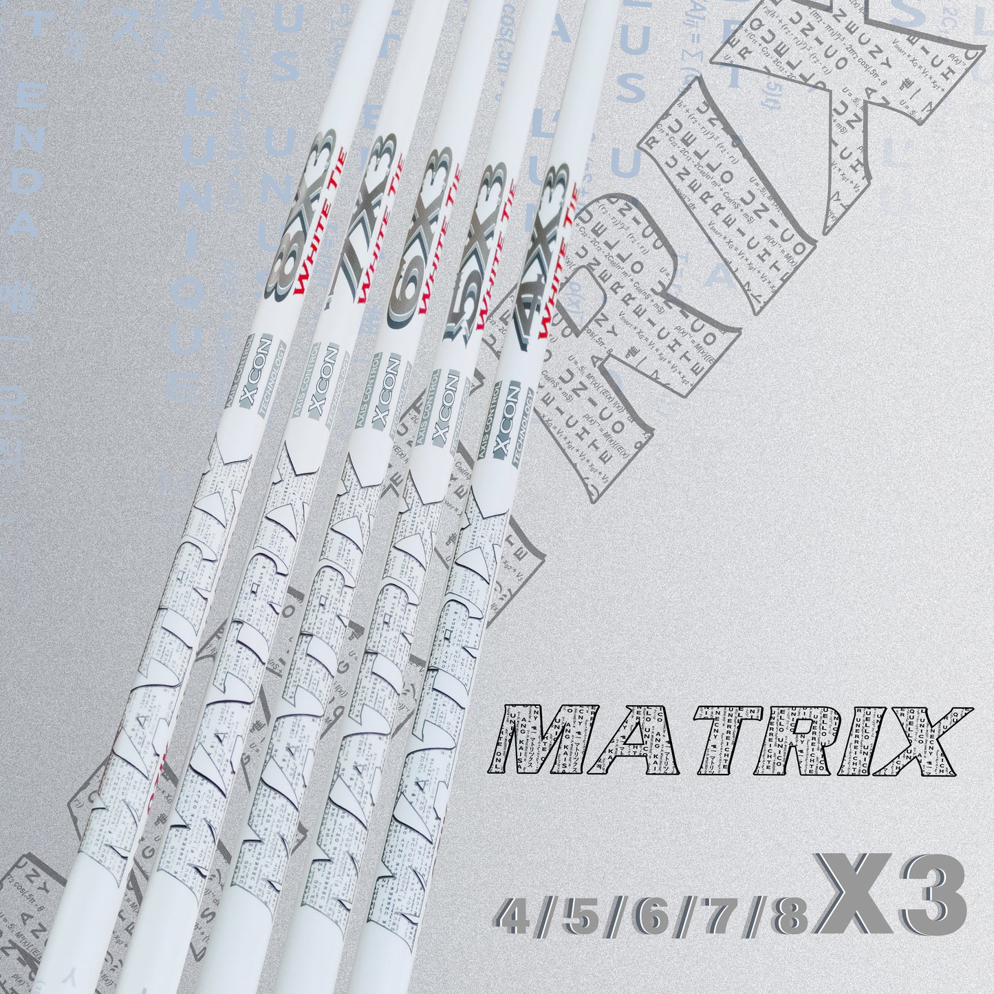 MATRIX Shafts  XCON X3 Series  White TIE Driver Shaft