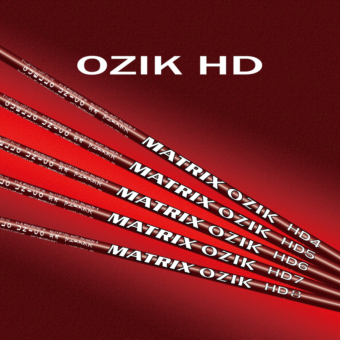 MATRIX Shafts OZIK HD Series Red Driver Wood