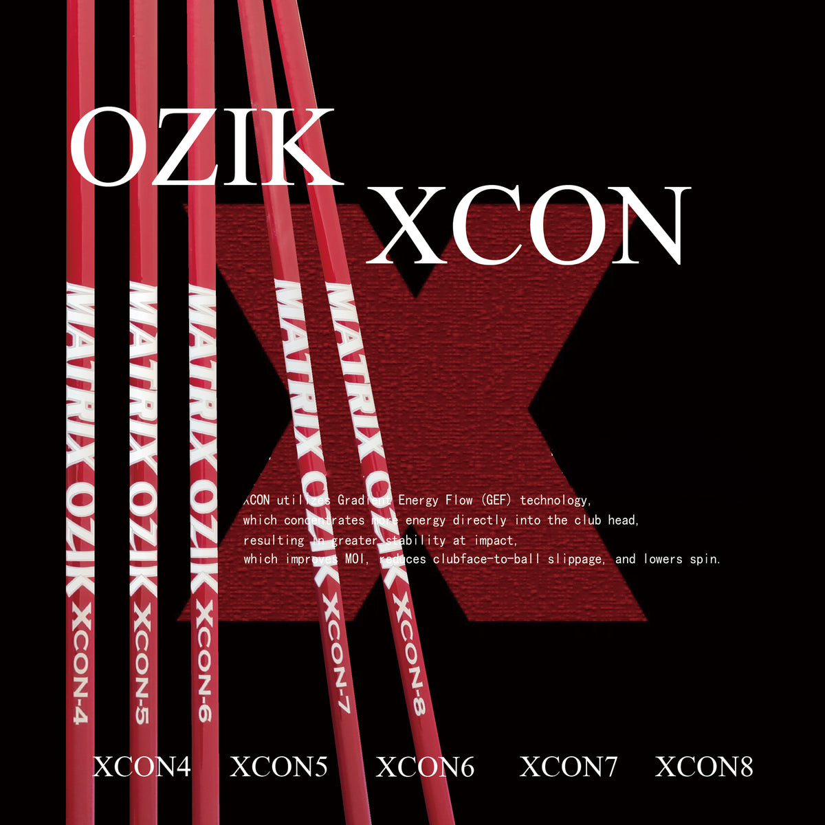 MATRIX Shafts OZIK XCON Series Red Driver Shaft – MATRIX SHAFTS