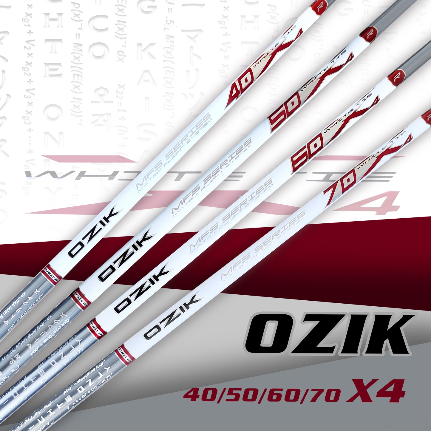 MATRIX Shafts OZIK MFS X4 Series White  Driver Shaft