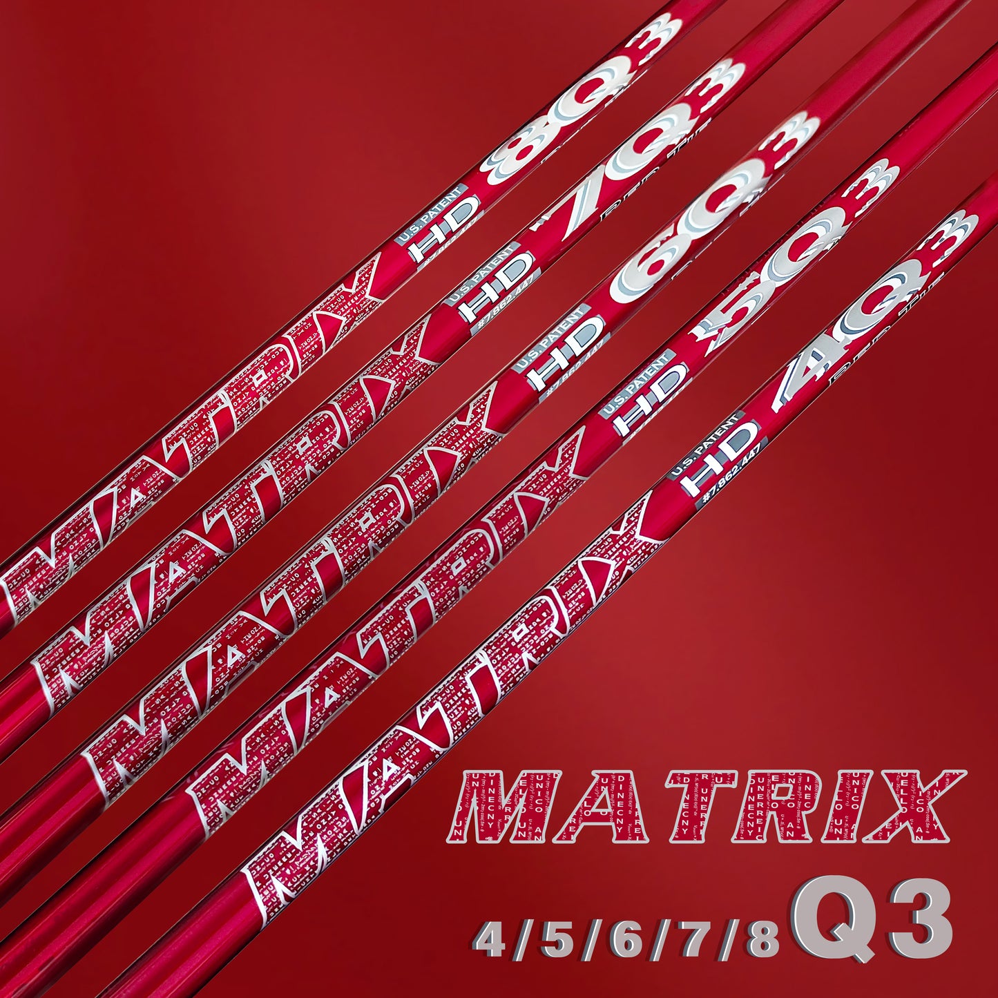 MATRIX Shafts  HD Q3 Series Red Driver Shaft