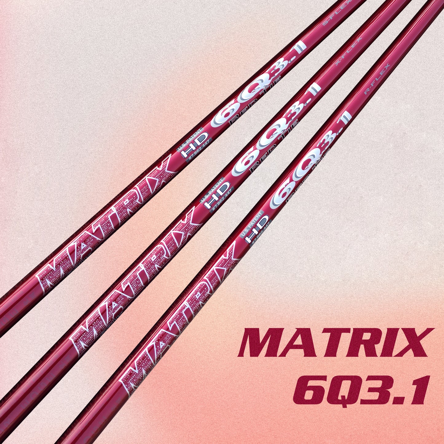 MATRIX Golf Shaft 6Q3.1 High Carbon Fiber Red Driver Shaft